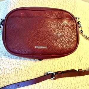 Rebecca Minkoff Burgundy Leather Crossbody Bag